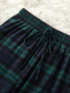 Wholesale High Quality <b>Men's</b> Casual Flannel <b>Lounge</b> Pajama <b>Pants</b> Drawstring Plaid with Pockets - Product Image 2