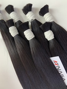 Wholesale Price Virgin Vietnamese Double Drawn Human Hair Bulk 100% Natural Soft Smooth <b>Tangle</b> Free Natural Hair - Product Image 5