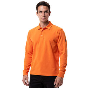 Chemises polo à col rabattu pour hommes, personnalisées, à manches longues, boutonnées, en coton 100% ou en polyester, t-shirts polo pour hommes - Product Image 1