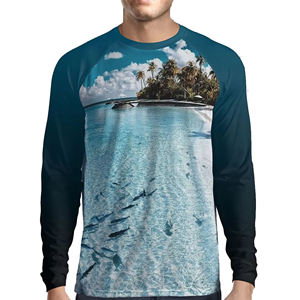 Camisa de Pesca Transpirable para Hombre, Manga Larga, 100% Poliéster, Secado Rápido, Protección UV UPF 50+, para Adultos - Product Image 1