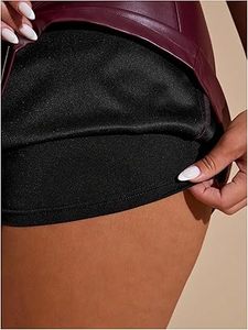 Minifalda de Cuero para Mujer, Cuero PU Suave, Cintura Alta, Ajustada al Cuerpo, Logotipo Personalizado, Marca Privada, Proveedor Mayorista - Product Image 5