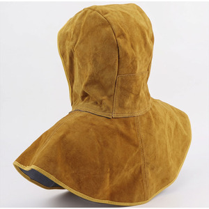 Gorro de Soldador de Cuero Vacuno, Certificado CE, Ajuste Regular, Protección para Cuello y Hombros, Marca SWELDER, Protección Contra Fuego, Radiación y Calor - Product Image 2