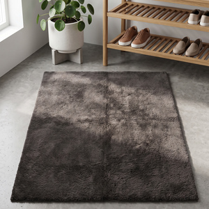 Charcoal <b>Grey</b> Wool Hand-Tufted Non-Slip <b>Rug</b> Soft Textured Modern Minimalist Living Room <b>Bedroom</b> Home Decor - Product Image 1