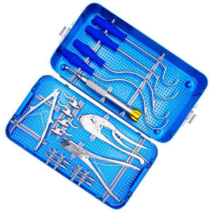 Juego de Instrumentos Quirúrgicos Ortopédicos Veterinarios Reutilizables de Acero Inoxidable con Cable de Sutura para Fijación de Placas Óseas en Perros y Mascotas - Product Image 1