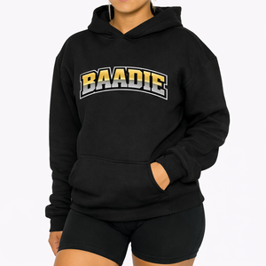 Sweat à capuche côtelé pour femme, confortable et chaud, avec ourlet et poignets côtelés, style décontracté - Product Image 1