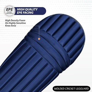 Genouillères de protection moulées personnalisables de haute qualité pour joueurs de cricket, durables, avec logo professionnel sur mesure, pour entraînement et matchs - Product Image 4