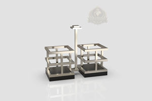 Porte-mouchoirs de table moderne en acier inoxydable de luxe avec taille personnalisable et design Palestine ajustable - Product Image 3