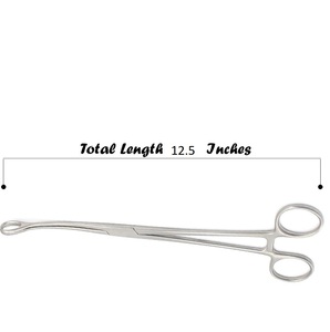 คีมหนีบหน้าอกแบบตรง ปากยาว 15.2 ซม. ความยาวรวม 31.7 ซม. เครื่องมือผ่าตัดหน้าอก ZETOMEDPRO - Product Image 3