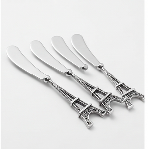 Eiffel Tower <b>Cheese</b> <b>Knife</b> <b>Set</b> Stainless Steel Durable Sharp Elegant Flatware <b>Set</b> Ideal For Kitchen Dining Use And Restaurant Use - Product Image 4