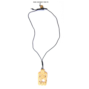 Collier ethnique avec pendentif cœur en perles d'os, chaîne à maillons unisexe, bijoux pour femmes et hommes, occasions de fête, hindouisme - Product Image 2