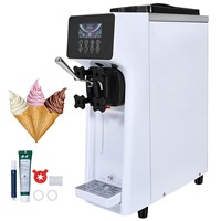 Machine à glaces molles professionnelle avec système de refroidissement rapide automatique pour usage commercial et domestique