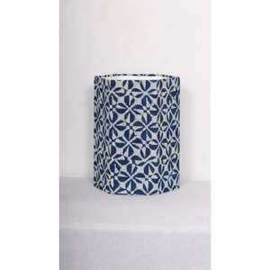 Décoration DIY pour la maison et le bureau, en tissu 100% coton et poubelle en carton imprimé floral artisanal. - Product Image 1