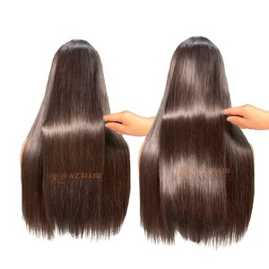 <b>Wigs</b> Human Hair Bone Straight 22 Inches 2x6 Swiss Lace Front <b>Wigs</b> Natural Color Remy Hair Cuticle Aligned Raw Vietnamese Hair - Product Image 5