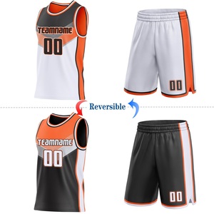 Uniforme de Baloncesto Reversible Personalizado de Primera Calidad, Jersey de Equipo Sublimado por Ambos Lados, Proveedor OEM, Etiqueta Privada, Pedidos al por Mayor - Product Image 4
