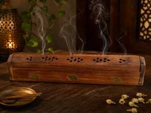Brûleur à Bakhoor en bois, écologique, fait main, porte-encens pour la fragrance et la décoration de la maison, couleur personnalisée, utilisation intérieure/extérieure - Product Image 3