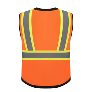 Premium Quality Safety Vest High Visibility Reflective Material For Industrial Safety Compliance <b>Construction</b> Site <b>Working</b> Gear - Product Image 2