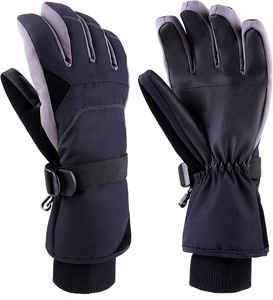 Wholesale Customized Ski <b>Gloves</b> High Quality Leather Comfortable <b>Warm</b> Protective For Winter Activities Latest Arrival - Product Image 6
