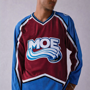 Camiseta de fútbol americano de poliéster de malla de 220 g/m² con diseño de sublimación personalizado, estilo streetwear, hombros caídos y corte holgado, venta al por mayor OEM. - Product Image 6