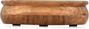 Bol de service jetable en bois rustique, bol à salade et fruits en bois naturel, vaisselle de cuisine artisanale pour la maison et la restauration - Product Image 4
