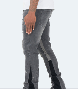 Pantalones Vaqueros Negros para Hombre, Corte Slim Recto, Algodón Elástico, Pantalones Casuales, Cinco Bolsillos, Ropa Urbana, Suaves y Duraderos - Product Image 2