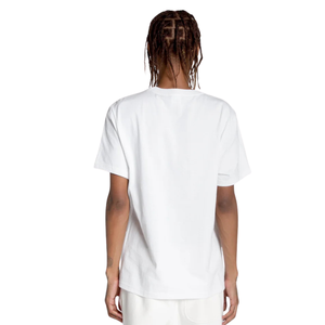 T-shirt blanc pour homme en coton doux, col rond, manches courtes, décontracté, respirant, uni, impression de logo personnalisée, usage quotidien - Product Image 3