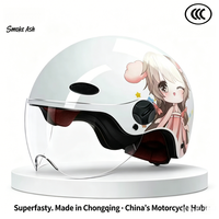 Casque de moto moderne en ABS à design graphique, ouvert, à dégagement rapide pour l'été, pour scooter et cyclomoteur, usine OEM