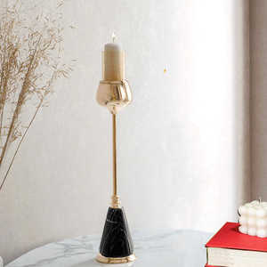 Porte-bougie au design adorable, élément décoratif élégant, centre de table élégant, ambiance romantique et festive pour la maison - Product Image 4