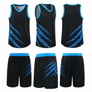 Ensemble de maillots de basket-ball pour femmes et hommes, impression personnalisée sur le devant, uniforme d'entraînement pour adultes, vêtements de sport d'été, chemise et short - Product Image 3