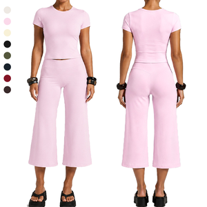 Ensemble de vêtements de sport pour femmes avec logo personnalisé, vêtements de yoga, vêtements de fitness, legging de sport, soutien-gorge de fitness, ensemble de yoga 2 pièces pour femmes - Product Image 6