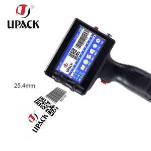 Imprimante jet d'encre portable intelligente UPACK 25,4 mm avec écran tactile, date d'expiration, numéro de série numérique, machine de codage par lots pour cartons - Product Image 1