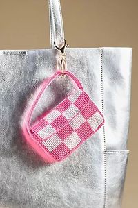 Handmade Beaded Flower Keychain Floral <b>Bag</b> Charm Designer Pendant Key Ring Gift Custom Logo Wholesale Supplier - Product Image 6