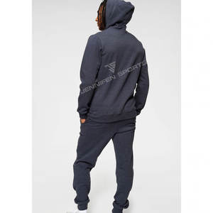 Conjunto de Dos Piezas de Sudadera con Capucha y Cordón Ajustable Estilo Hip Hop para Hombre, Felpa Francesa, 100% Algodón - Product Image 6