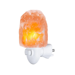 Lampe de sel de l'Himalaya sculptée à la main, base en bois massif personnalisable, purificateur d'air, décoration intérieure, livraison directe - Product Image 4