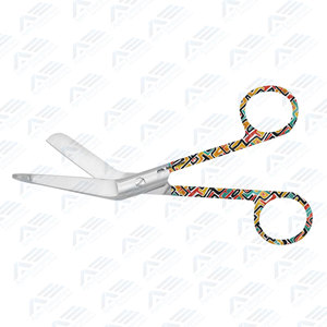 Tijeras para Vendajes con Diseño Abstracto Vintage Único, Tijeras de Emergencia para Primeros Auxilios, Instrumentos Médicos - Product Image 3