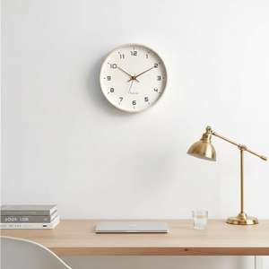 <b>Silent</b> Nordic Solid Wood Wall <b>Clock</b>, Minimalist Modern Scandinavian <b>Clock</b>, Non Ticking Wooden Wall Decor, Living Room Bedroom Ki - Product Image 2