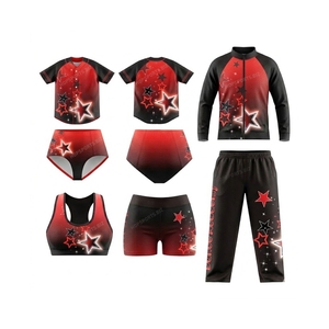 Ensemble de vêtements de pratique de danse professionnelle, tenue de gymnastique, de ballet, de jazz, vêtements de sport personnalisés, ensemble de vêtements de danse Star - Product Image 4