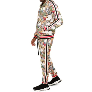 Pakistan Made Autumn Solid Color Hooded Breathable Lightweight Quick Dry Casual Men Sublimation <b>Tracksuit</b> 100% Polyester Bulk - Product Image 4