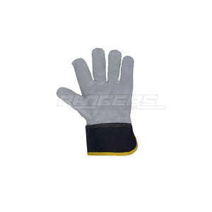 Cow Split Leather Work <b>Gloves</b> Heavy Duty Non Slip Industrial Gardening Farming Construction Private Label Bulk Safety <b>Gloves</b> - Product Image 2