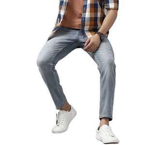 Salopette en jean tricoté pour homme, coupe droite, taille mi-haute, grandes tailles, faible MOQ, authentique, haute qualité, nouvelle collection 2026, best-seller - Product Image 3