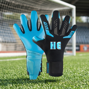 Gants de gardien de but personnalisables, paume avant en latex allemand 4 mm, dos en néoprène avec injection de silicone, découpe hybride en caoutchouc, languette en T - Product Image 2