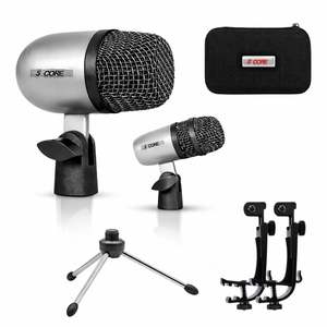 Kit de Micrófonos Profesionales de Condensador Cardioide XLR de 5 Núcleos para Conga, Snare y Tom - Product Image 1