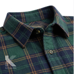 Chemise en flanelle à carreaux unisexe pour homme, manches longues, grande taille, fabricant en gros, OEM ODM - Product Image 4