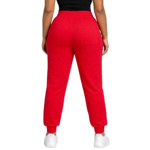 Delta Sigma Theta Red Sequins Patch Sweatpants for Women Comfortable Fit Premium Fabric Greek Sorority Apparel Casual Wear - Product Image 2