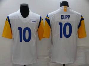 Jersey de Fútbol Americano Bordado Personalizado al por Mayor # 12 Nacua Los Angeles Rams Transpirable 100% Poliéster En Existencia - Product Image 5