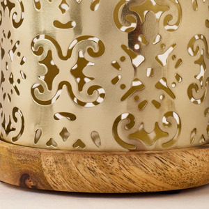 Brass Incense Burner with Wooden Base Aromatic <b>Diffuser</b> for Home Decor All-Season Use - Product Image 4