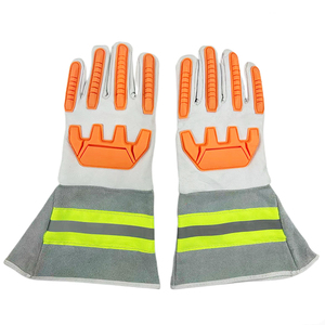 Nouveaux gants de travail en cuir résistants aux chocs pour la construction, la réparation et la protection des ouvriers - Product Image 2