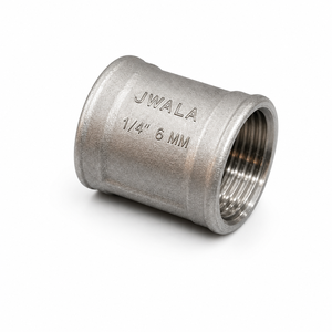 Raccord coudé circulaire en acier inoxydable pour prise IC, valve SS 1/4 pouce 6 mm, connecteur industriel - Product Image 1