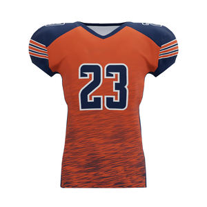 OEM Service Customizable 100% Polyester Breathable Printed Stitched Pullover Short Sleeve American Football Jersey for Adults - Product Image 1