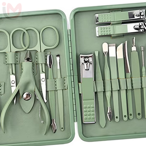 16 Piece <b>Nail</b> Kit Manicure Pedicure Set Stainless Steel Portable <b>Case</b> Classic Style 10 in 1 Grooming Tools - Product Image 4