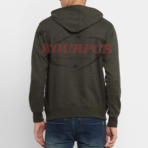 Sudadera con Capucha Verde para Hombre, Corte Regular, Algodón French Terry, Diseño con Bolsillos, Ropa Casual de Otoño, Precio Razonable - Product Image 5